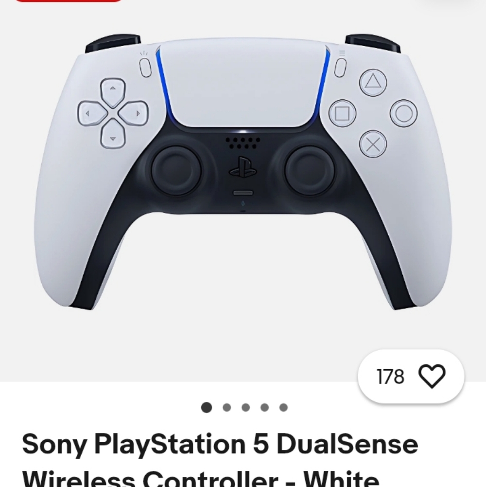Sony Ps5 DualSense Controller - Red Cooling Charging Station 1 Ps4 & 1 s5 Games